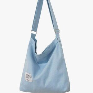 Women's Retro Large Size Canvas Shoulder Bag Hobo Crossbody Handbag Casual Tote